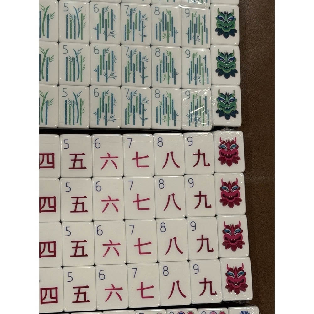 NEW! Beautiful Layered Mahjong Tiles – American Set 160 Tiles - Dark Purple - Picture 14 of 14